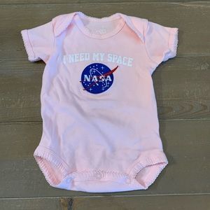 NASA Pink Onesie Bodysuit